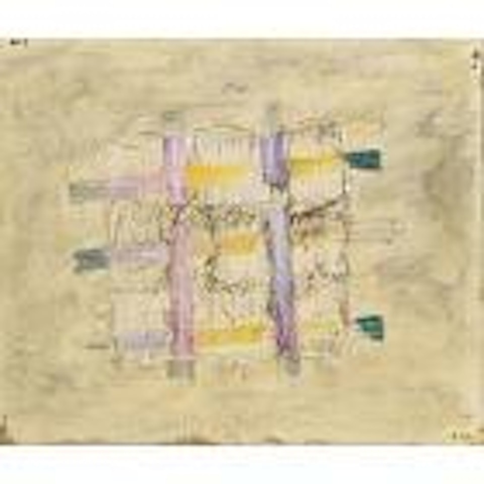 Construction Carree, Tableau a 4 cotes by Jean Fautrier