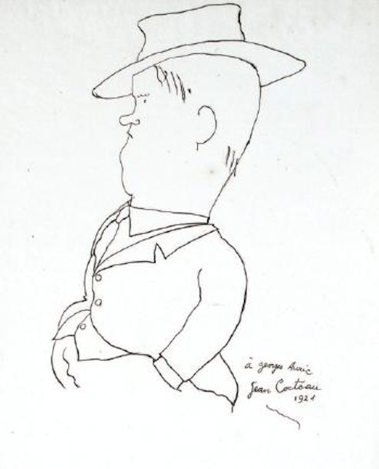 Georges Auric en buste by Jean Cocteau