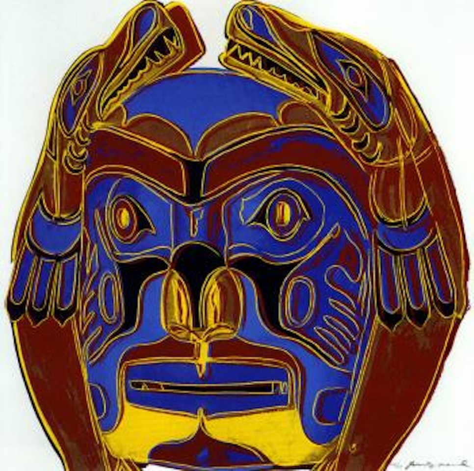 Northwest coast mask (Feldman/Schellmann/Defendi II.380) by Andy Warhol