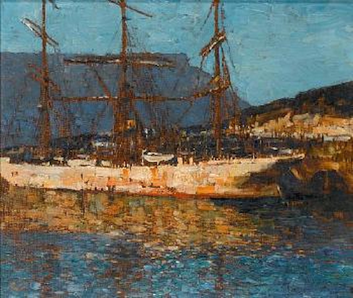 Cape Town docks by Robert Gwelo Goodman