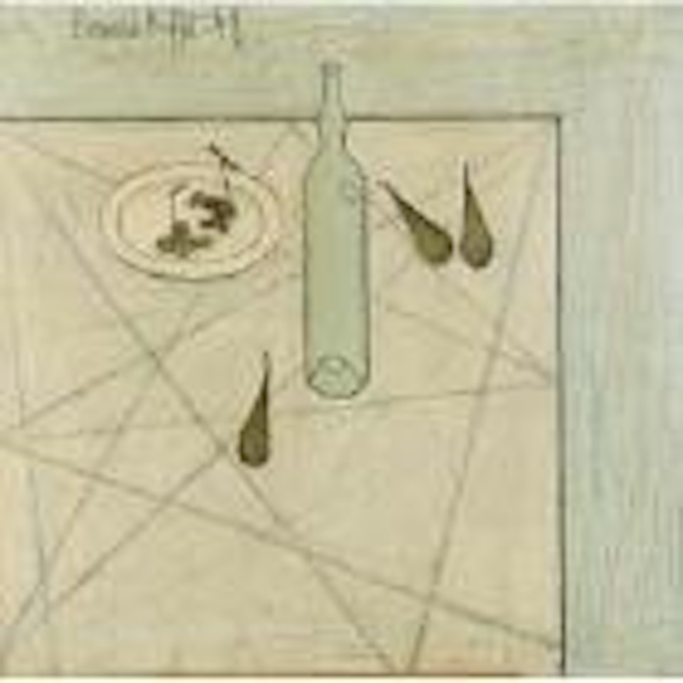 Nature morte a la bouteille by Bernard Buffet
