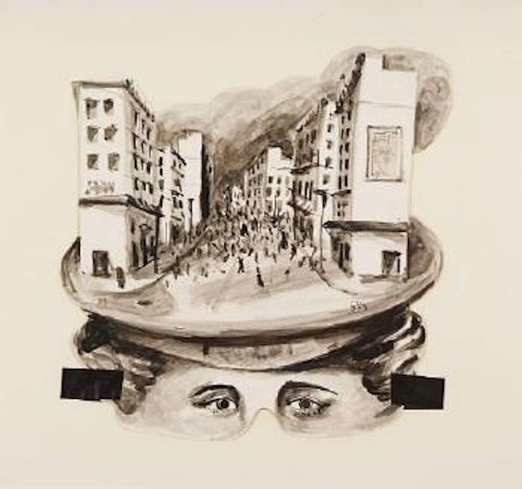 A set of eight mask designs by William Kentridge