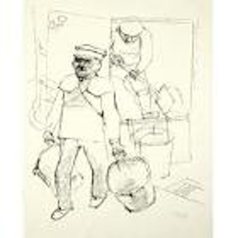 Kohleträger, Berlin (Coal carriers, Berlin) by George Grosz