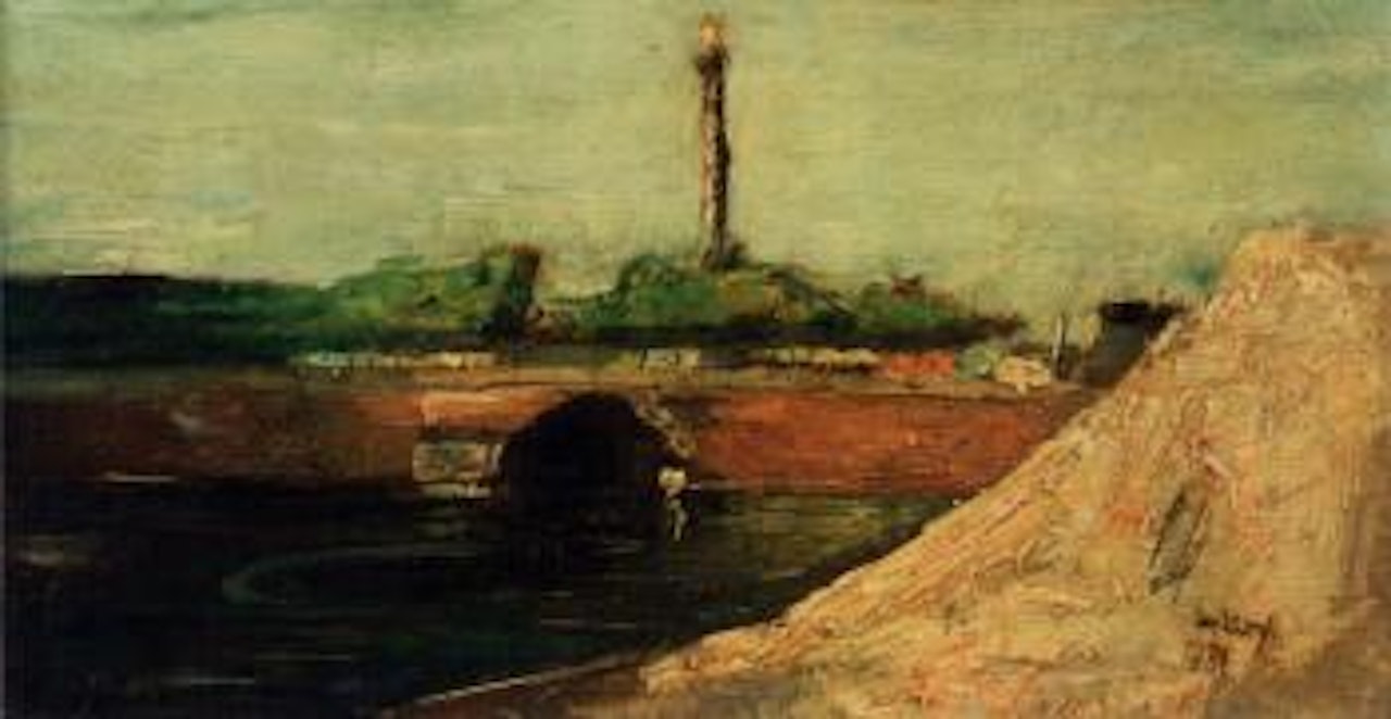 River View with Bridge by Lesser Ury