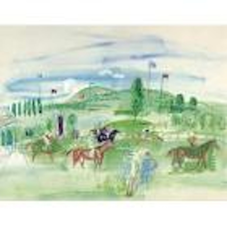 Deauville, avant le départ by Raoul Dufy
