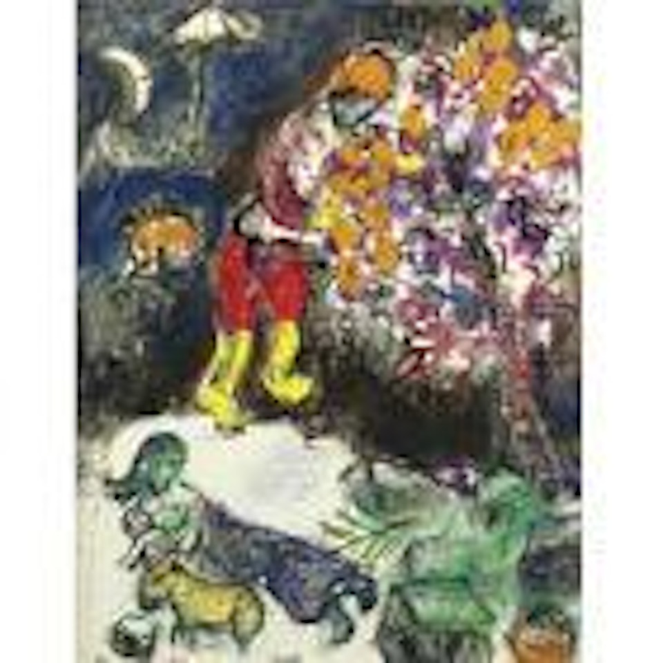 Composition aux fleurs by Marc Chagall