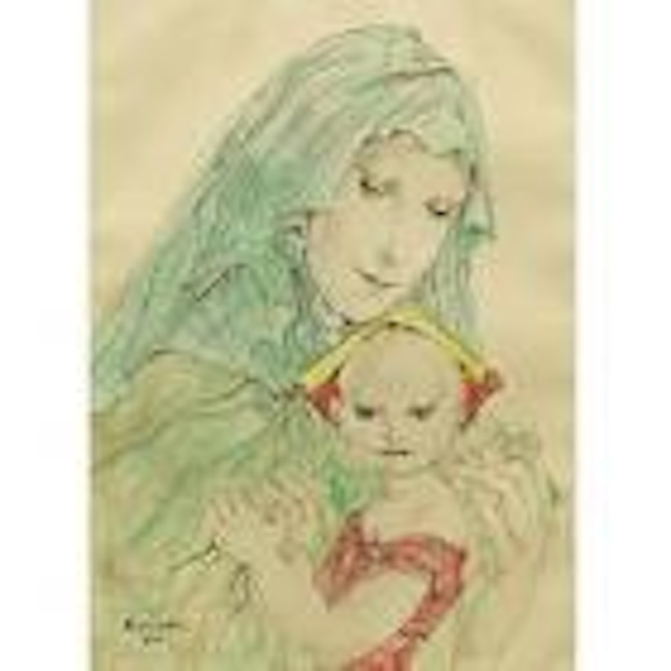 Mère et enfant by Leonard Tsuguharu Foujita