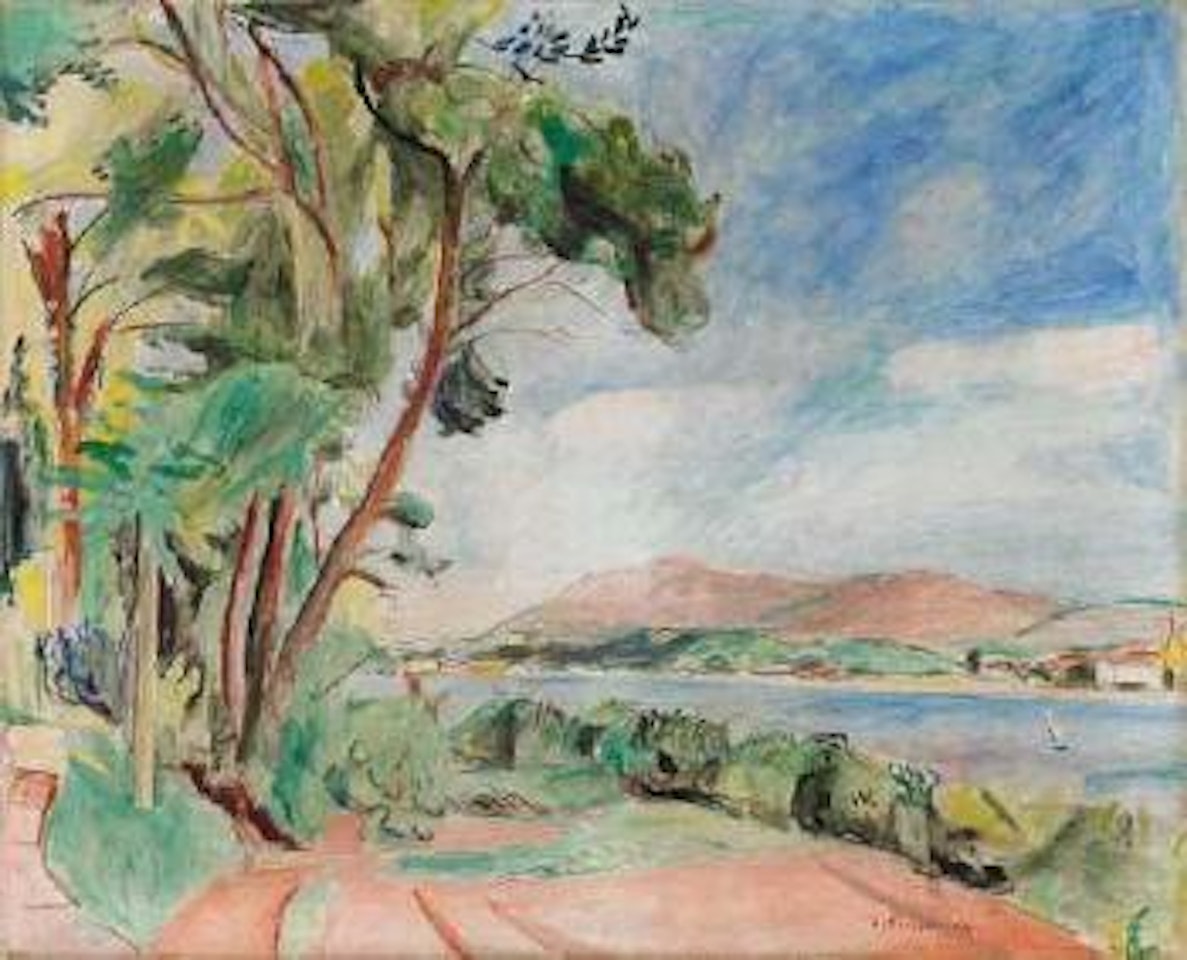 Uferlandschaft bei Hendaye (Billleter 1929/21) by Hans Purrmann