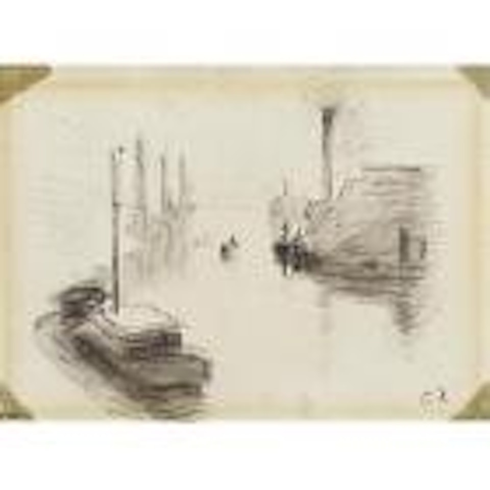 The Seine at Rouen by Camille Pissarro