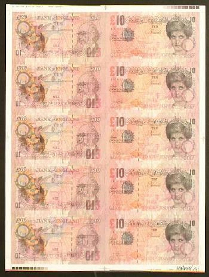 Di Faced Tenners by Banksy
