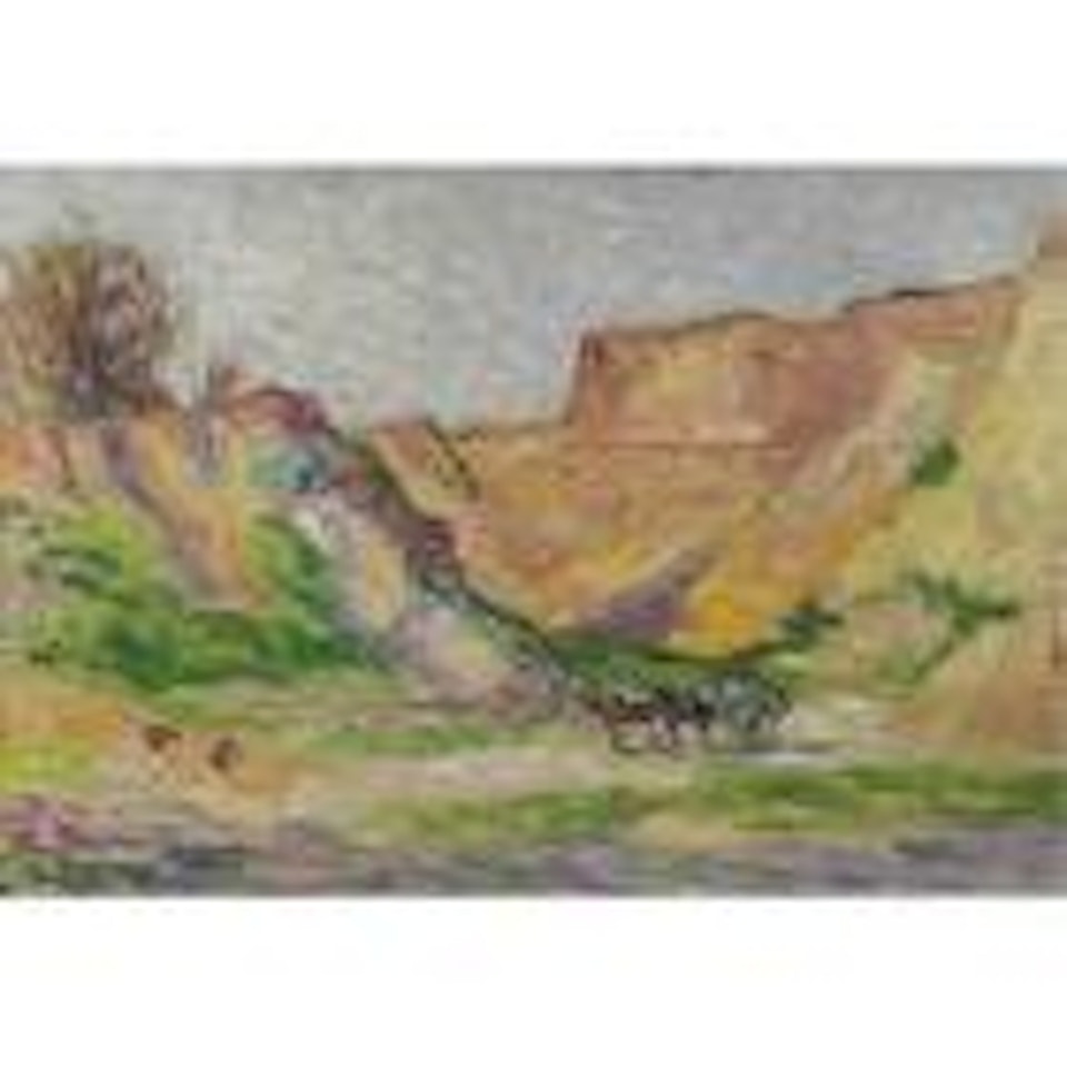 Environs de Rollebois, l'Attelage dans la Carriere by Maximilien Luce