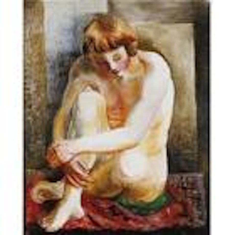 Nu Assis by Moïse Kisling