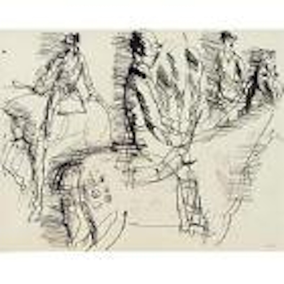 Trois cavaliers by Raoul Dufy