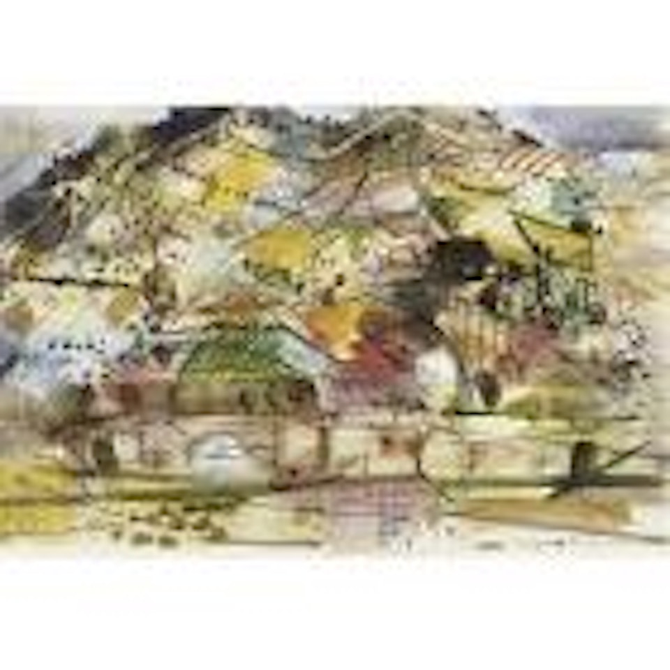 Vineyards near St. Chinian by John Piper