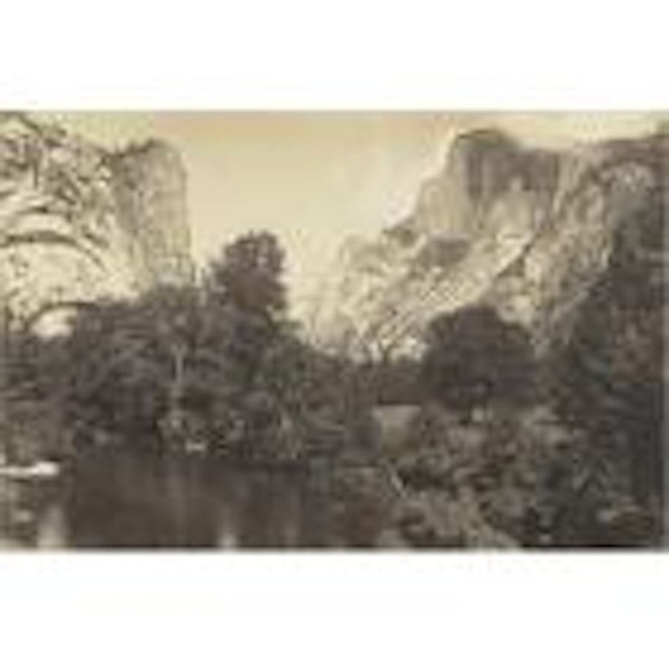 Tenaya Canyon, Washington Column - Half Dome, from Stoneman Bridge by Ansel Adams