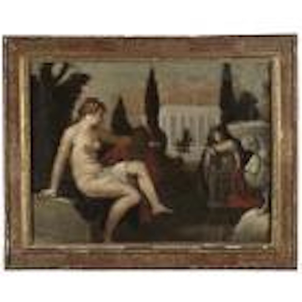 Bathsheba at her bath by Venetian School