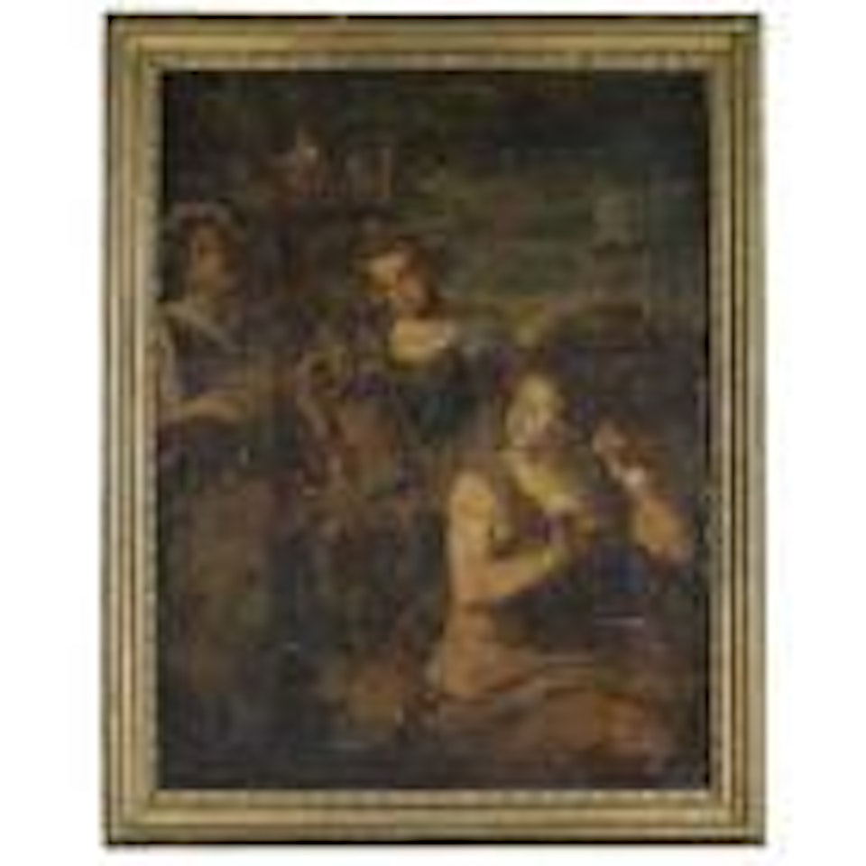 Bathsheba at her bath by Neapolitan School
