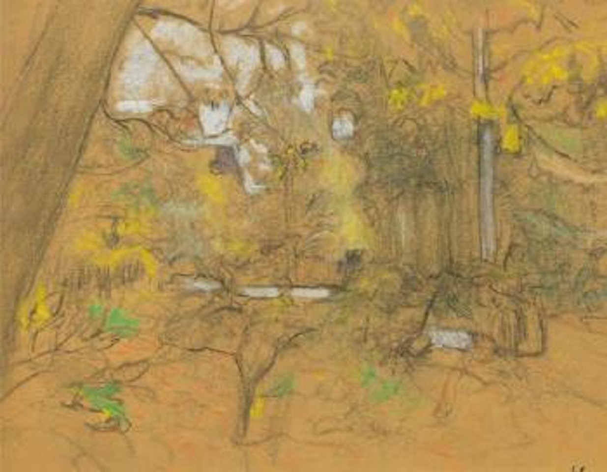 Le Bassin dans le Parc by Édouard Vuillard