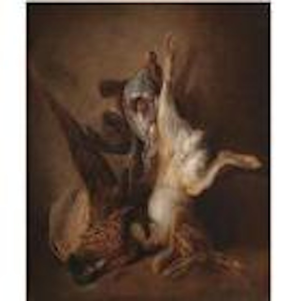 A still life with a hare, pheasant and grouse by Jan Weenix