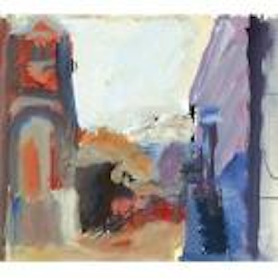 To the studios by Frank Auerbach