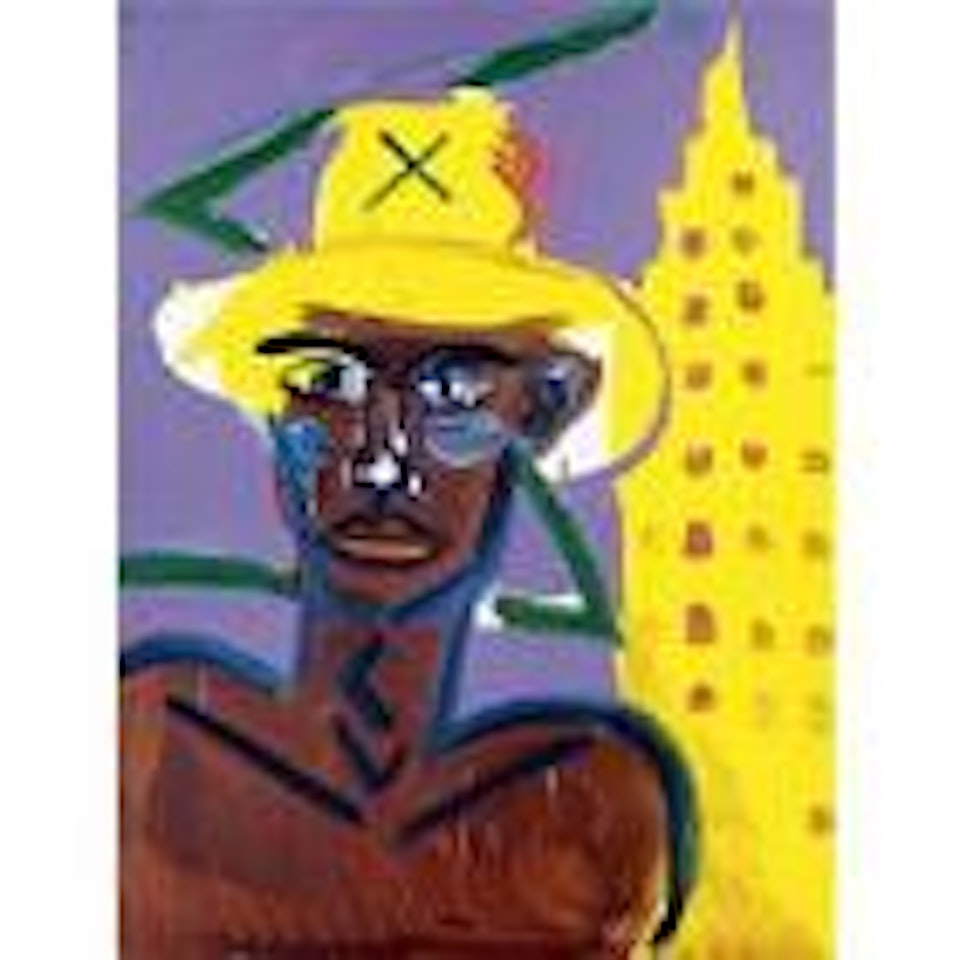 The 1983 Empire State man by Rainer Fetting