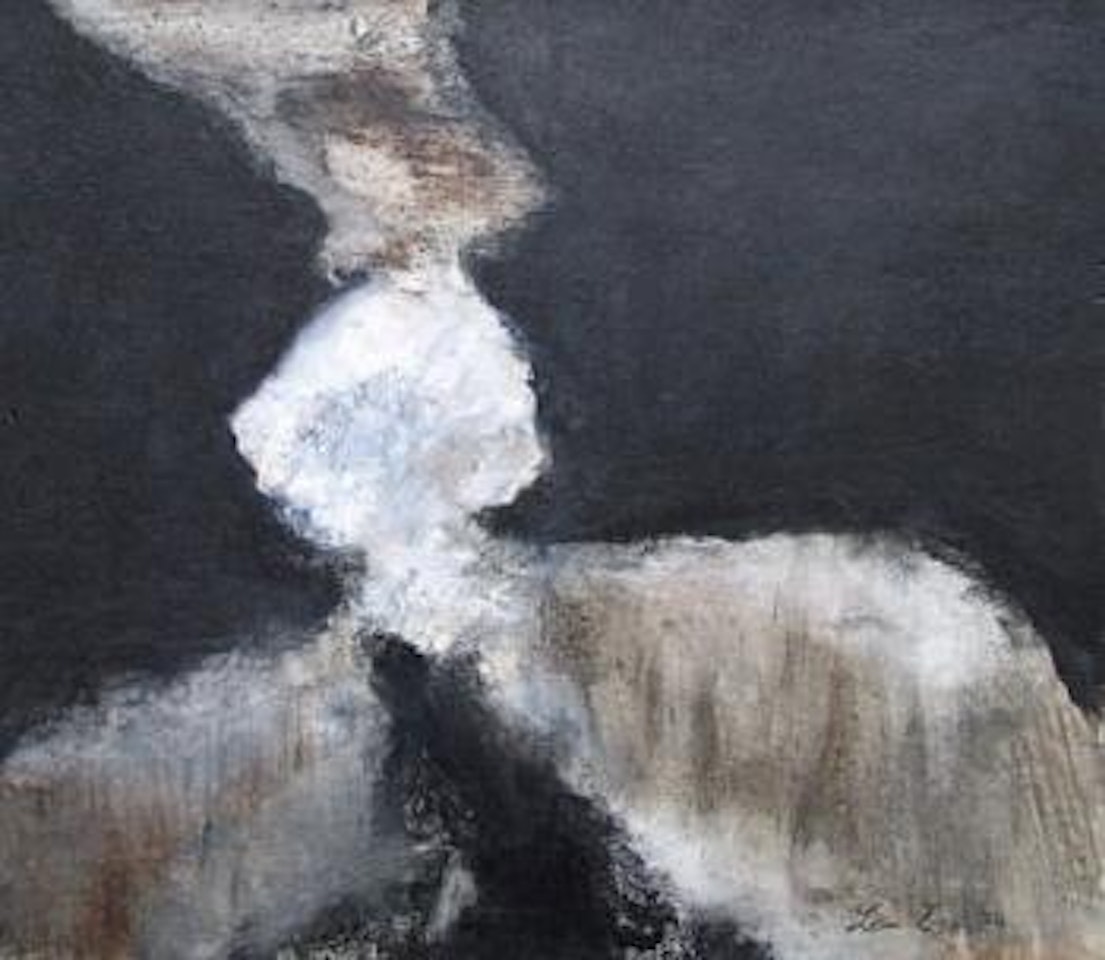 Composition sur fond noir by Léon Zack