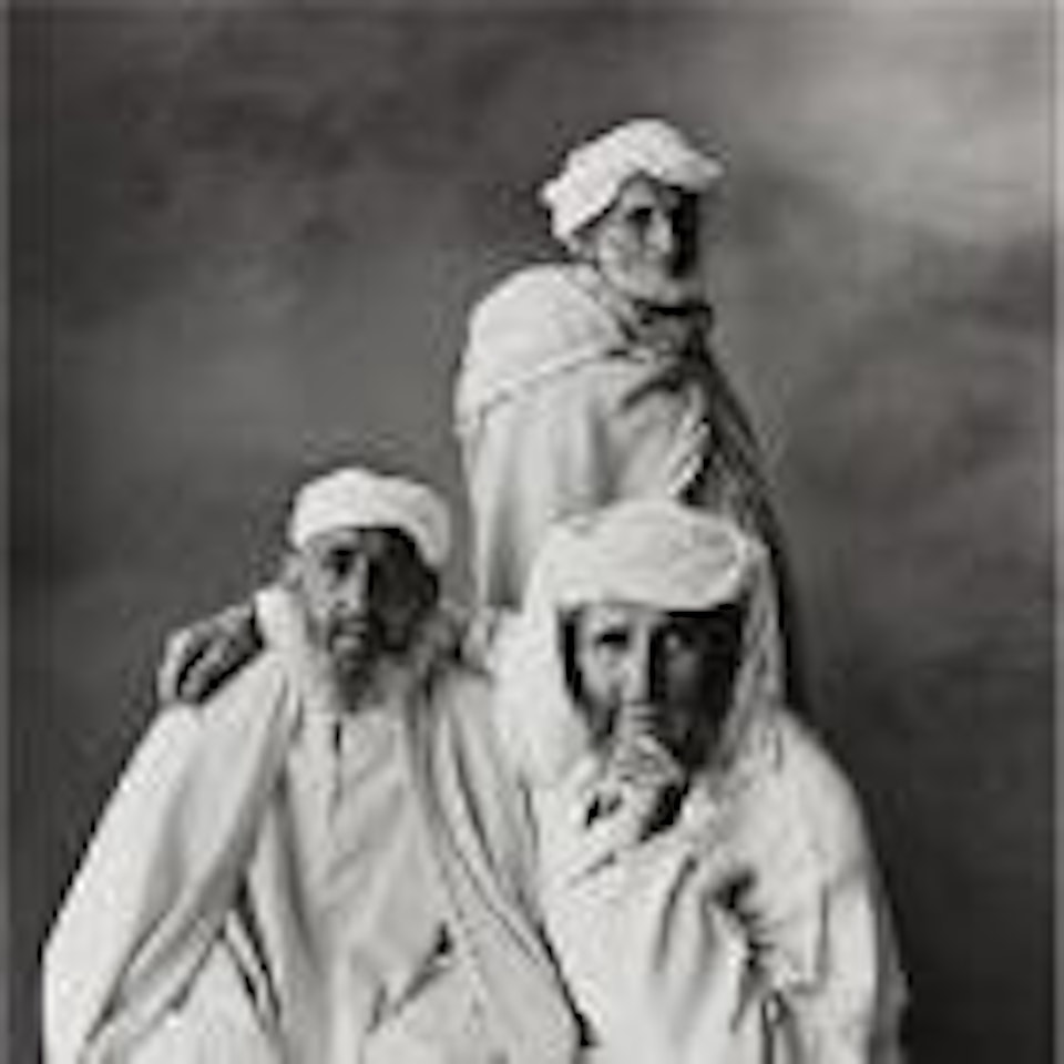 Three village elders of Khenifra, Morocco (Three Arabs, Morocco) by Irving Penn