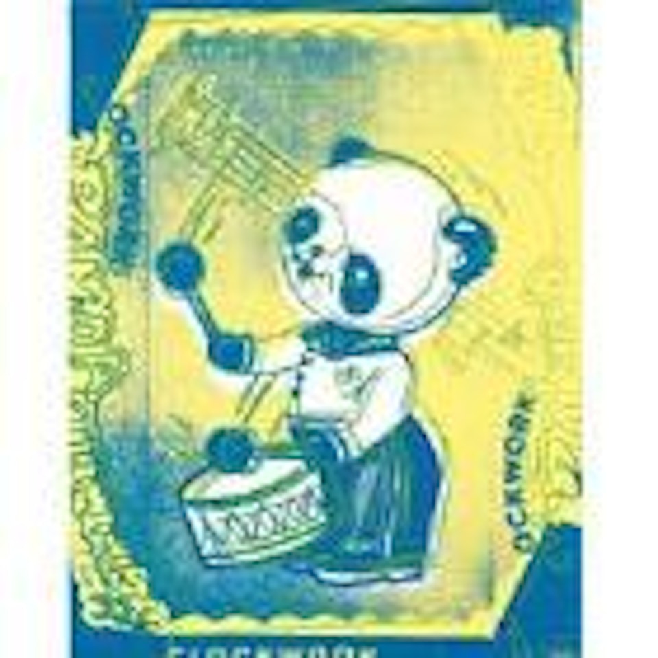 Panda drummer (from the toy series) by Andy Warhol