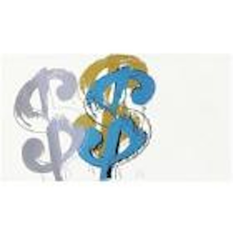 Triple dollar sign by Andy Warhol