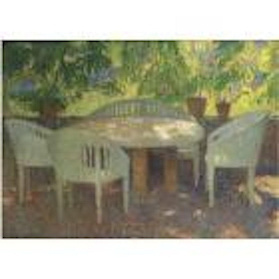 Table sous la tonnelle by Henri Jean Guillaume Martin