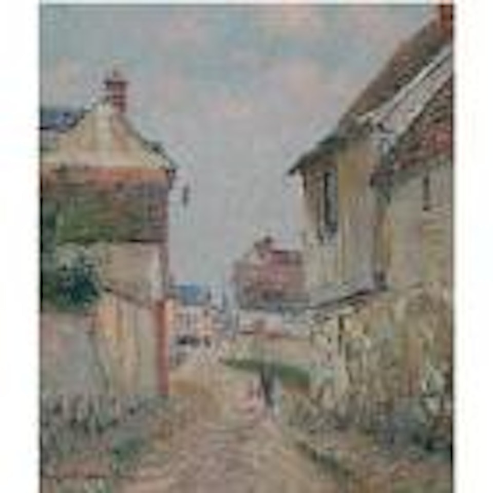 Mere et enfant sur la rue de Pontoise by Gustave Loiseau