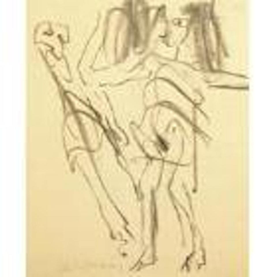 Untitled (Closed Eye Drawing) by Willem de Kooning