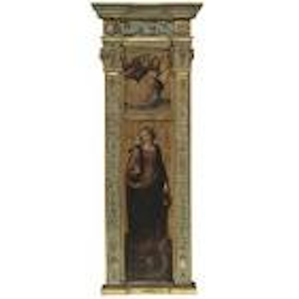 Saint Margaret and the angel of the annunciation by Neapolitan School