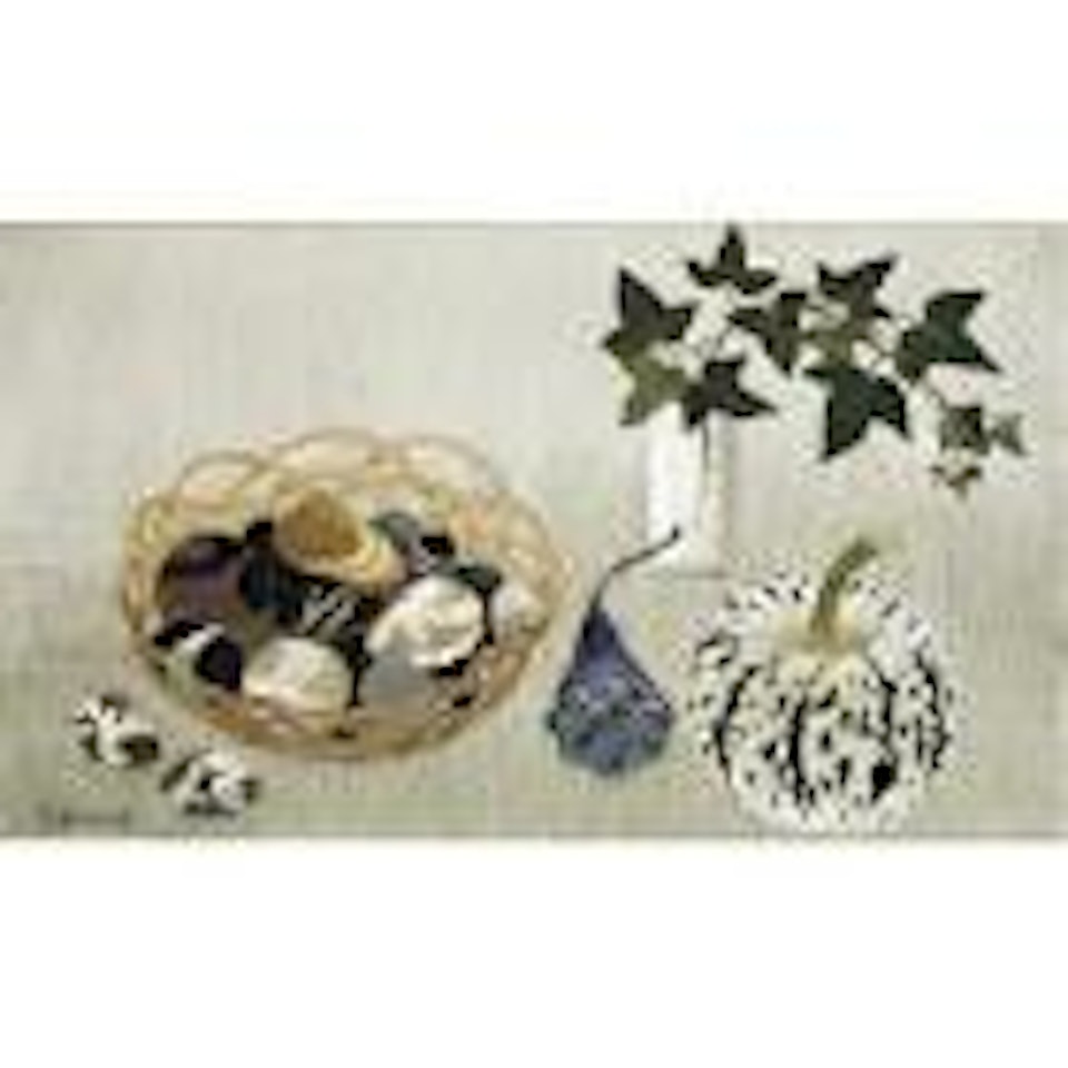 Ivy Still Life with Gourd, Pebbles and Bird's Eggs by Mary Fedden