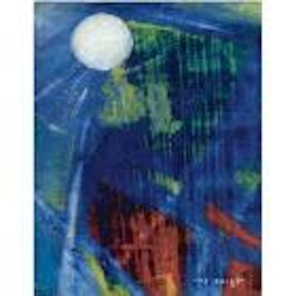 Soleil noir au-dessus d'un tremblement de terre by Max Ernst