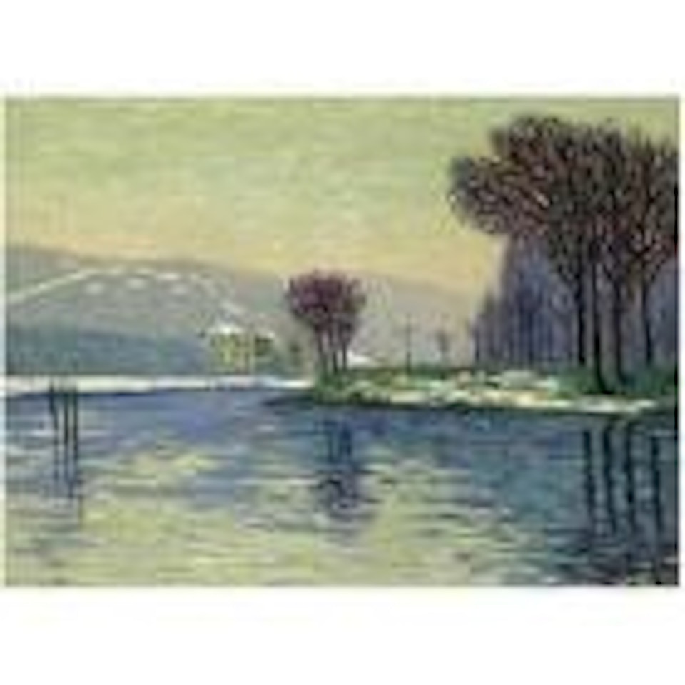 La neige a Haute-Isle by Auguste Herbin