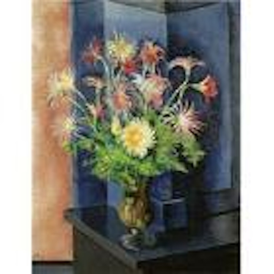 Fougeres et gerberas by Moïse Kisling