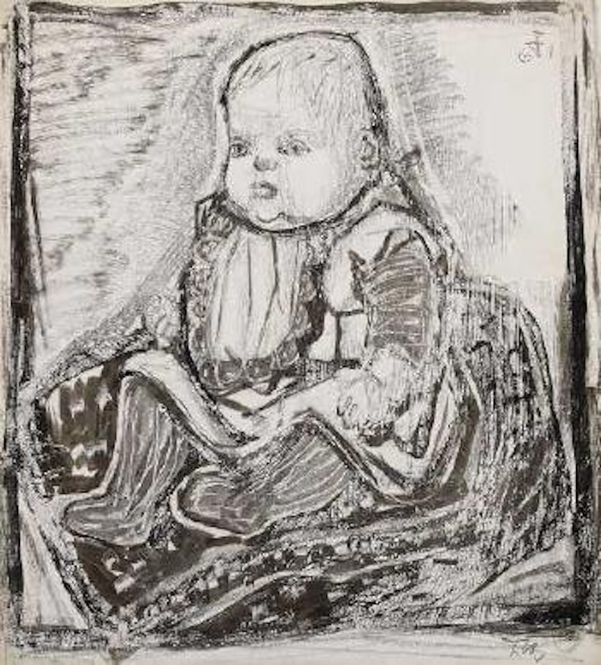 Kind auf dem Kissen by Otto Dix
