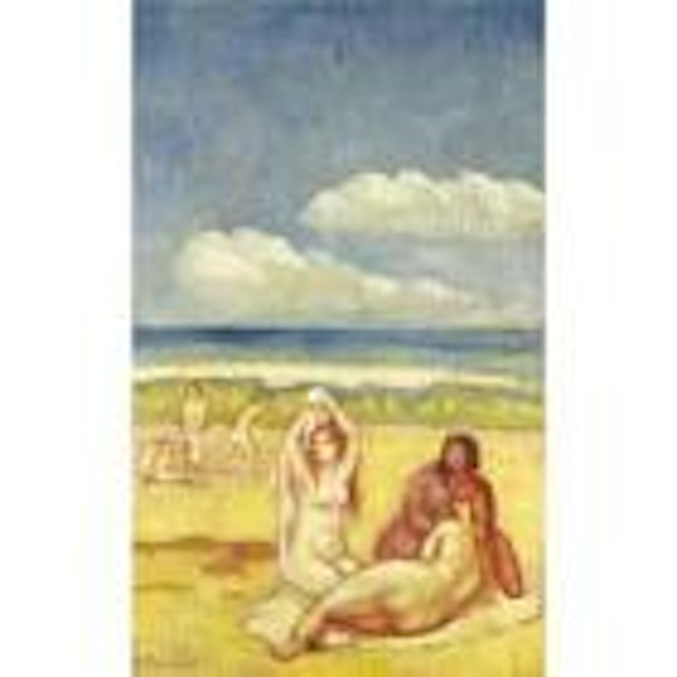 Baigneuses sur la plage by Emile Bernard