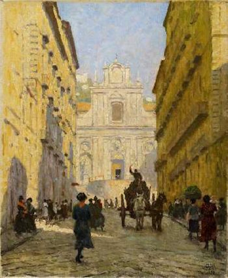 Neapel, santa Teresa a Chiaia by Paul Fischer