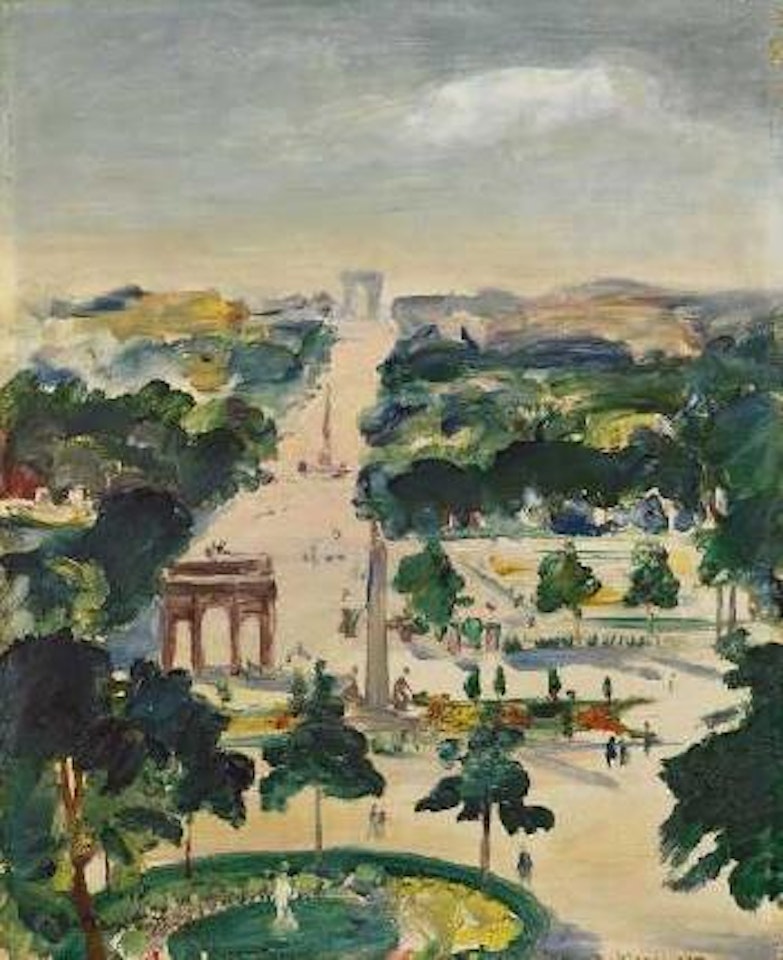 Die Tuileriengärten, Paris by Franz Heckendorf
