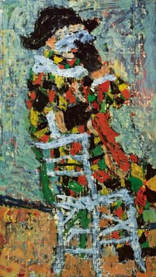 Arlequin au masquet et au violon by Jean Pougny