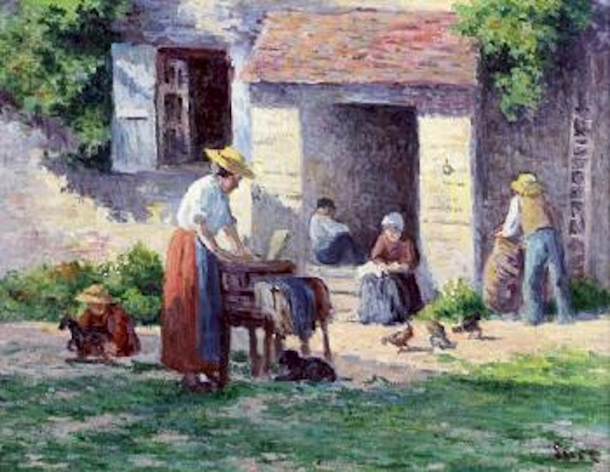 La ferme a Bessy-Sur-Cure by Maximilien Luce