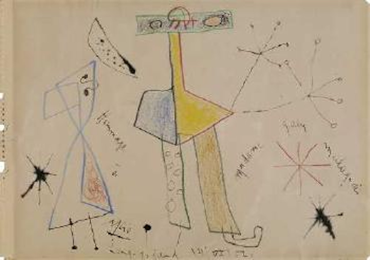 Hommage à Madame Gaby Malaquais by Joan Miró