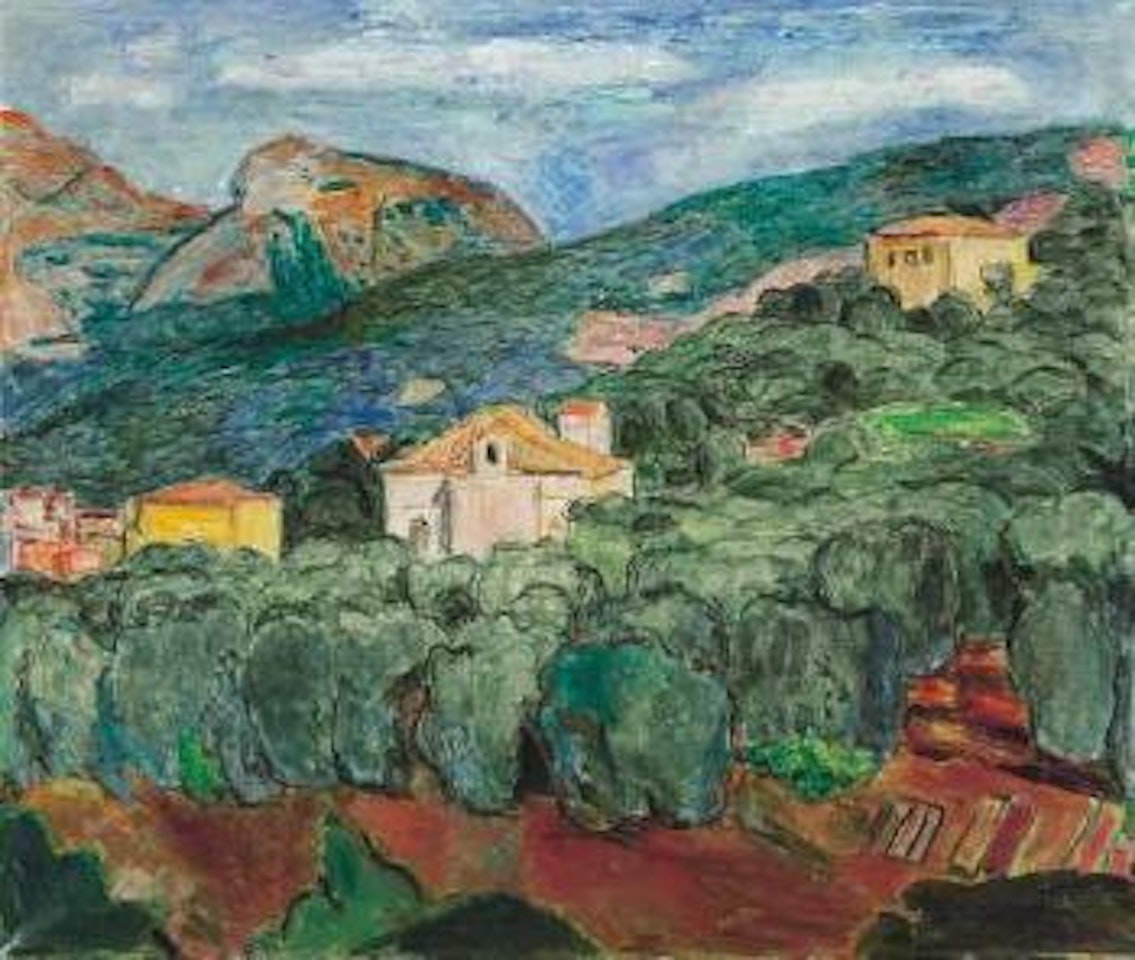 Landschaft bei Sorrent by Hans Purrmann