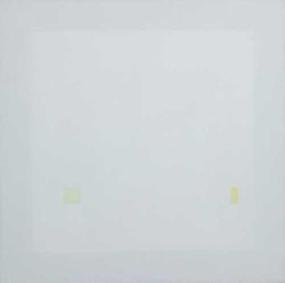 Attrazione Rectangolare e Quadrata in Quadrato bianco by Antonio Calderara
