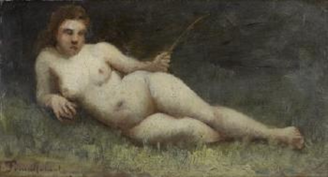Nu dans l'herbe by Paul Désiré Trouillebert
