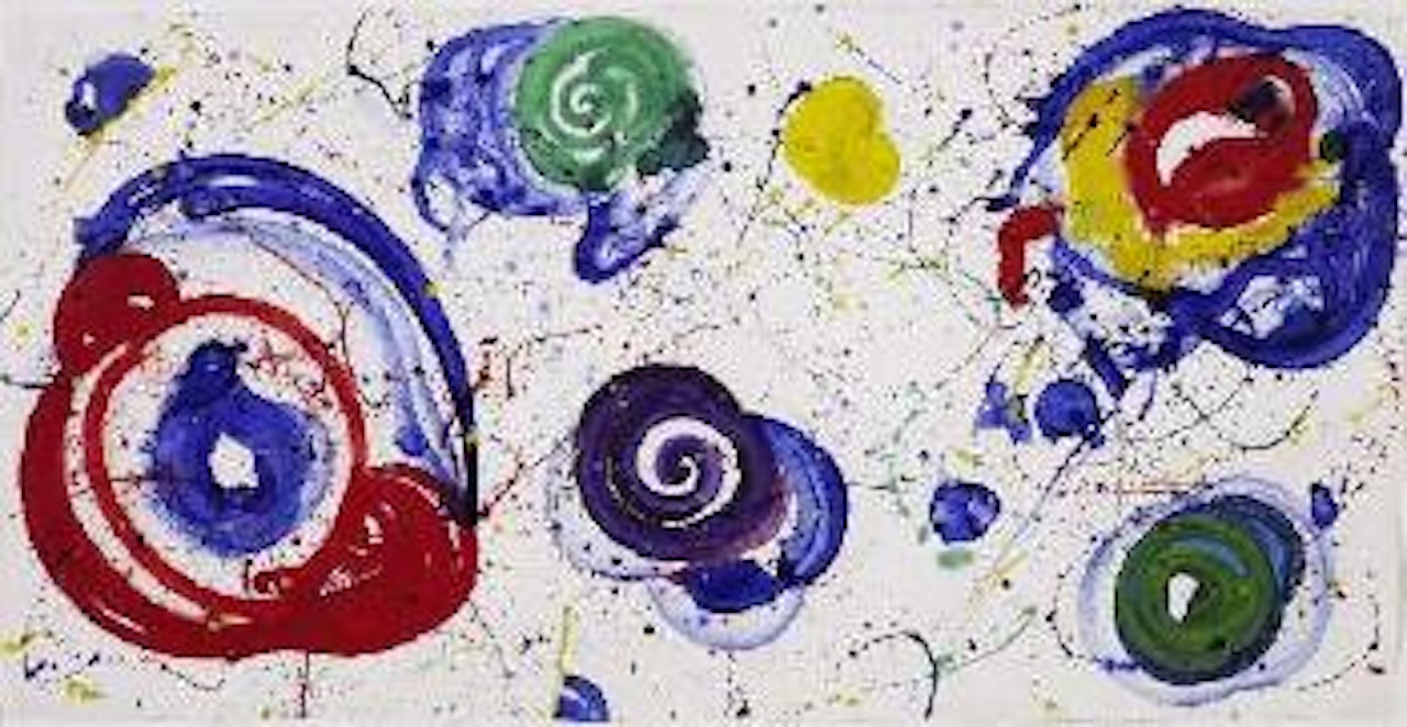 Red & Blue (SF 62 - 103) by Sam Francis
