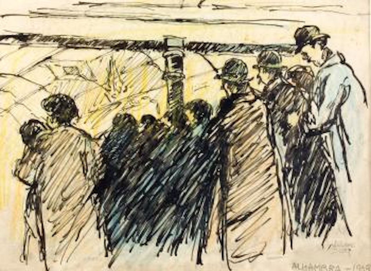 At the Alhambra Belfast by William Conor