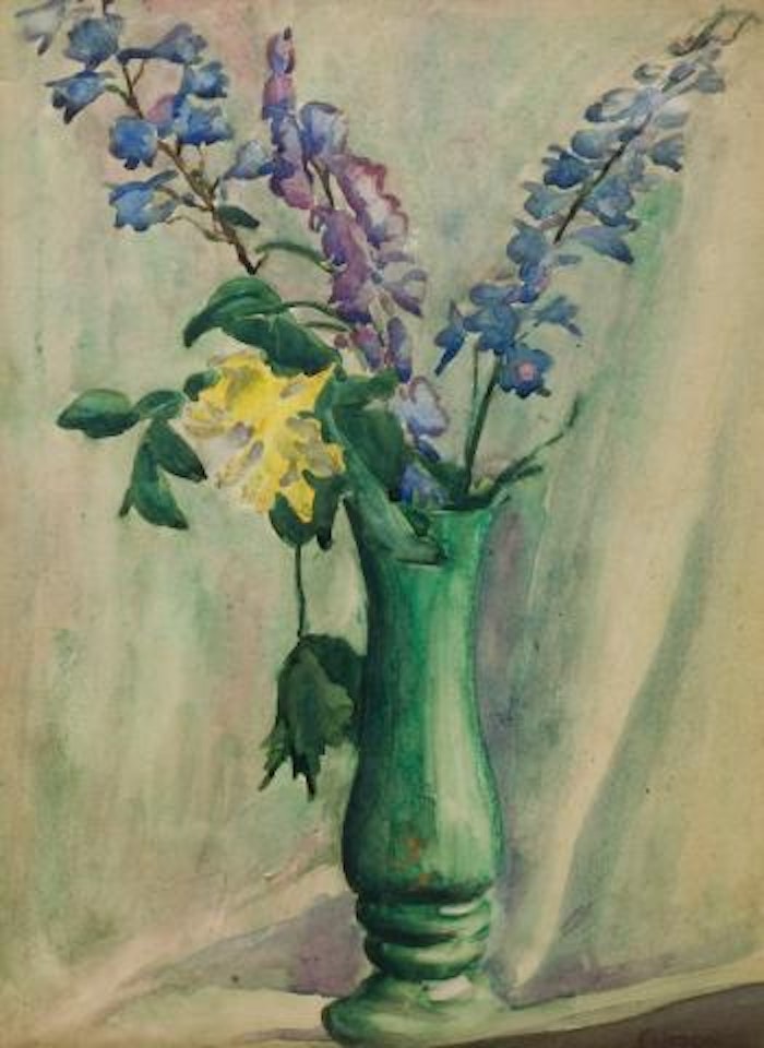 Still Life, Green Vase by William Conor